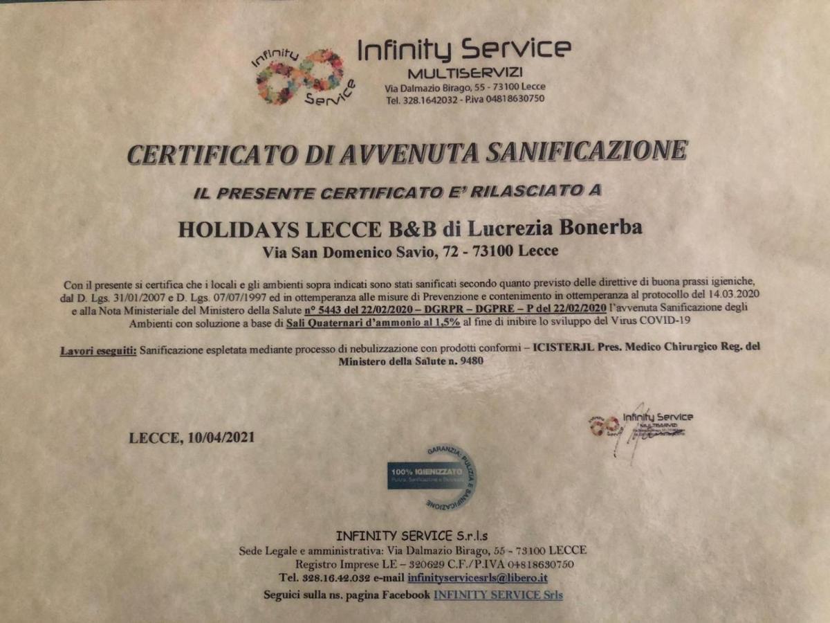 Holidays Lecce Buitenkant foto